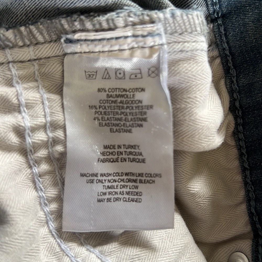 Free People ankle raw hem jean button fly Sz 26 - Picture 9 of 12